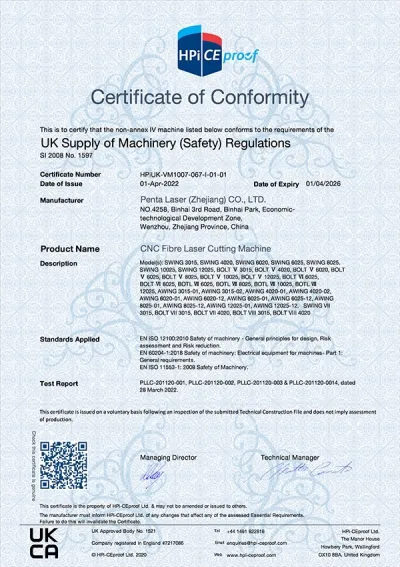 Certification
