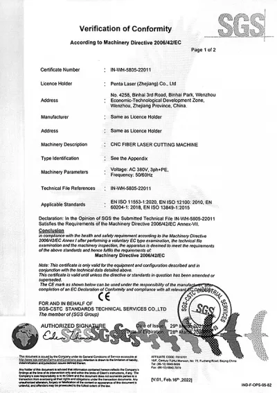 Certification
