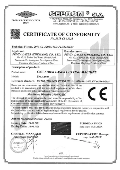 Certification