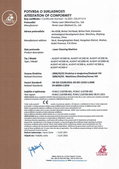 Certification